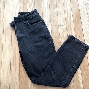 Black Abercrombie and Fitch Curve Love High Rise Mom Jeans 25 0